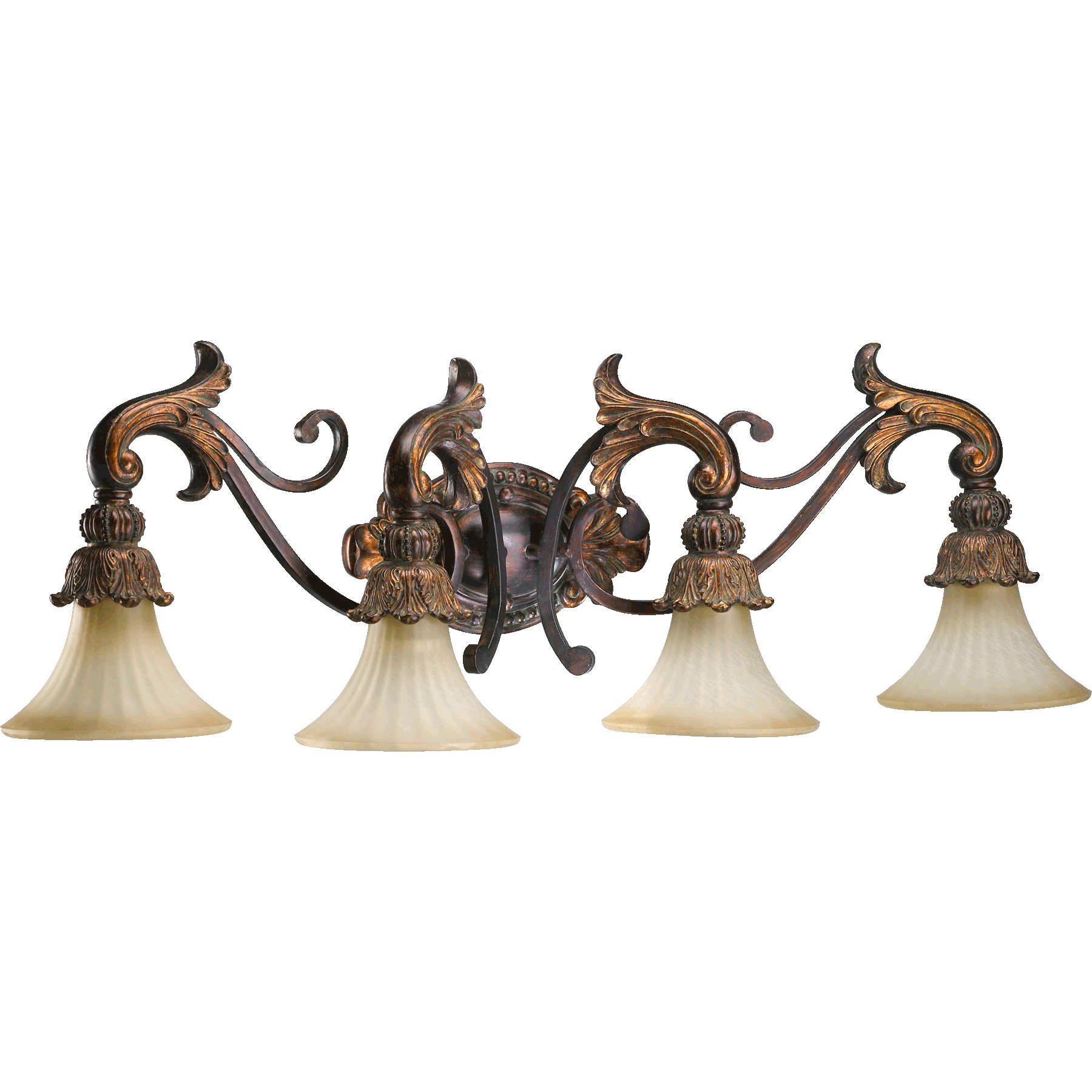 Madeleine 4 Light 39 inch Corsican Gold Vanity Light Wall Light