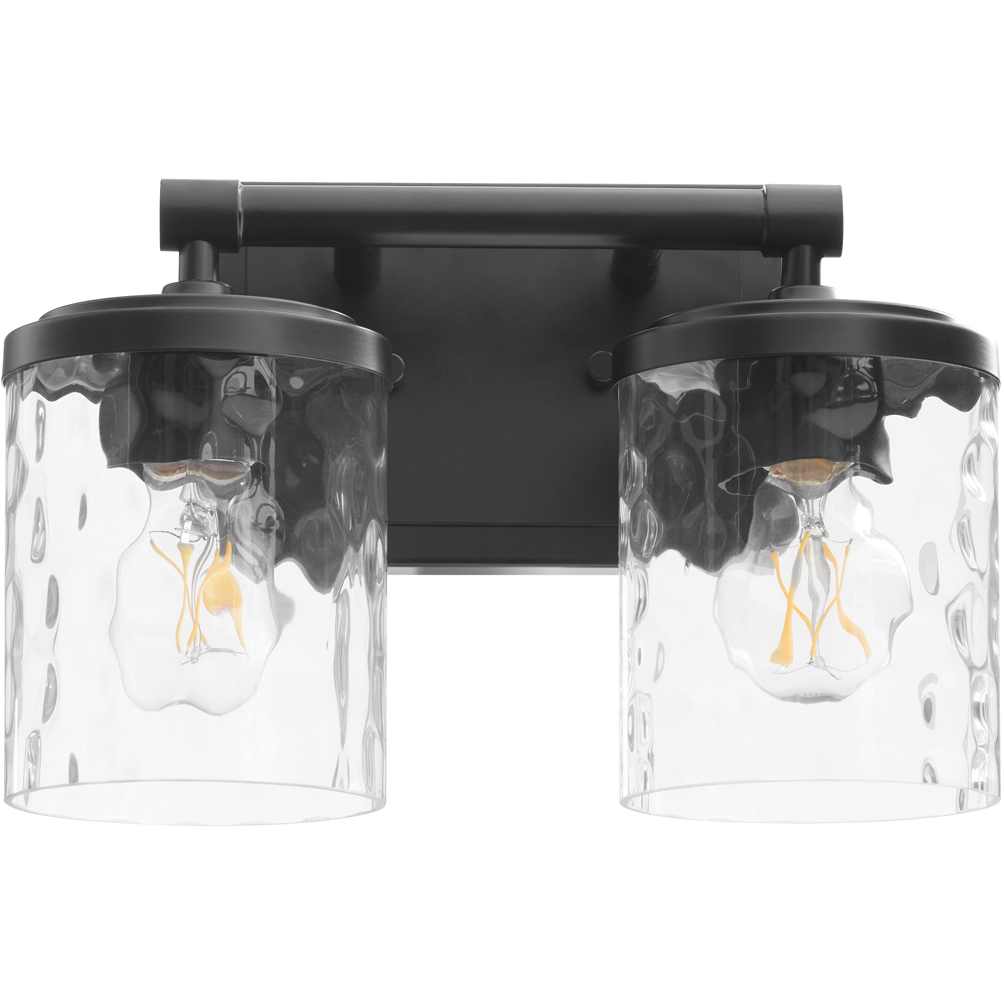 Starky 2 Light 12.5 inch Matte Black Vanity Light Wall Light