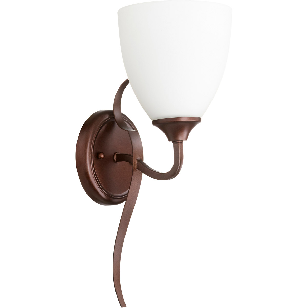 Jardin 1 Light 5.75 inch Oiled Bronze Wall Sconce Wall Light in Satin Opal