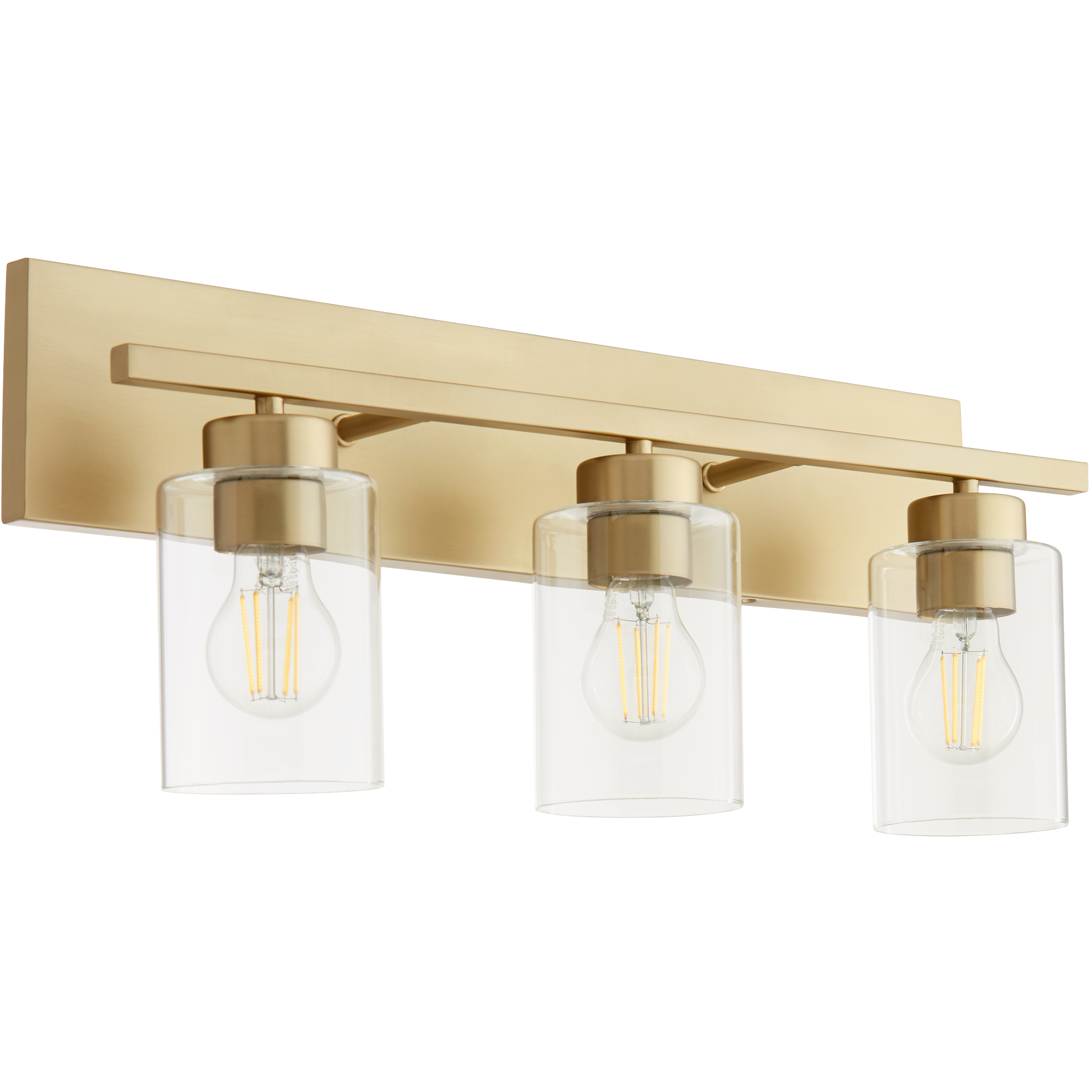 Carter 3 Light 22 inch Aged Brass Vanity Light Wall Light