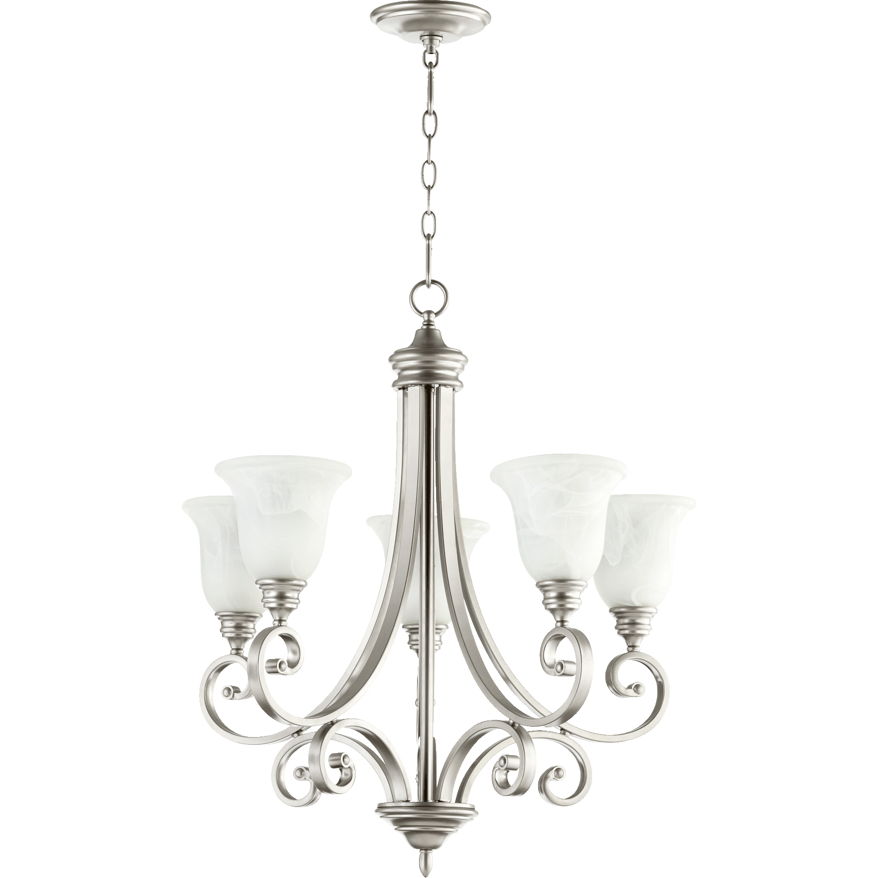 Quorum 6154-5-64 Bryant 5 Light 28 inch Classic Nickel