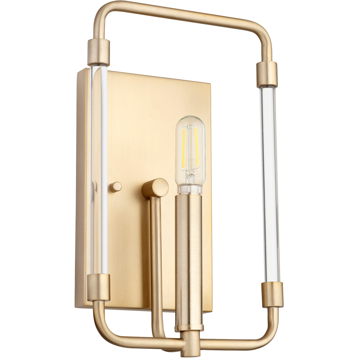 Optic 1 Light 7 inch Aged Brass Wall Sconce Wall Light