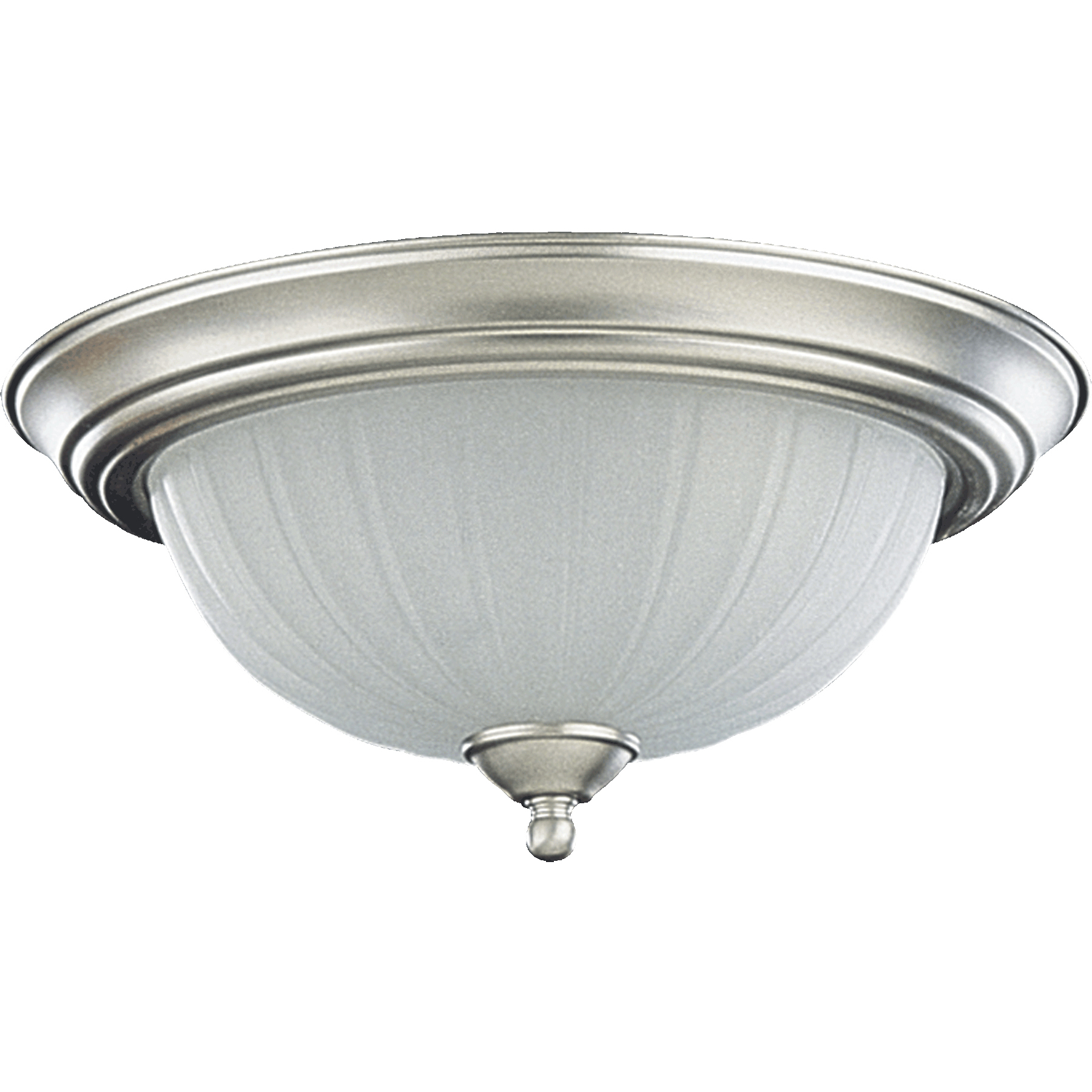 Fort Worth 2 Light 13.5 inch Satin Nickel Flush Mount Ceiling Light