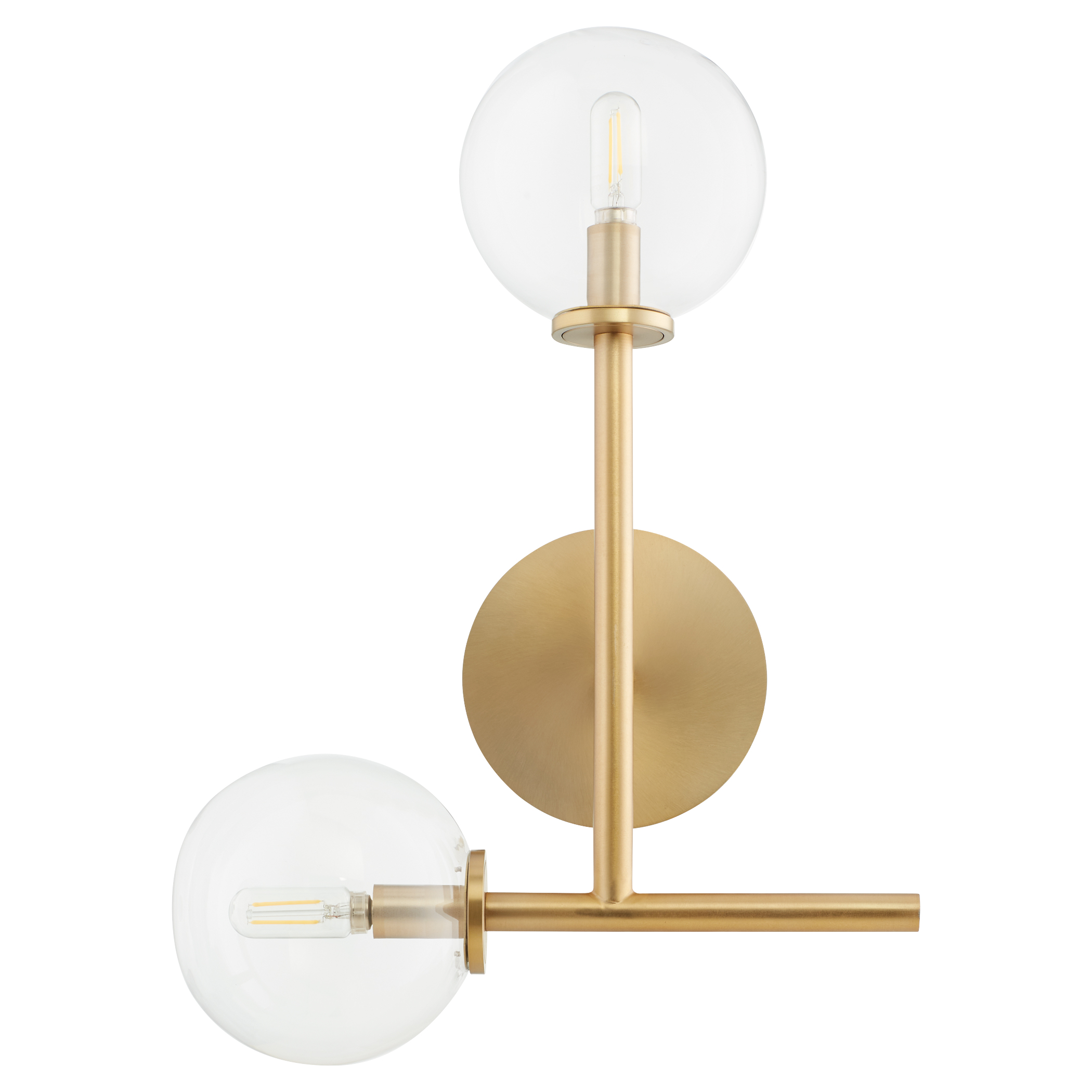 Rovi 2 Light 19.75 inch Aged Brass Wall Sconce Wall Light