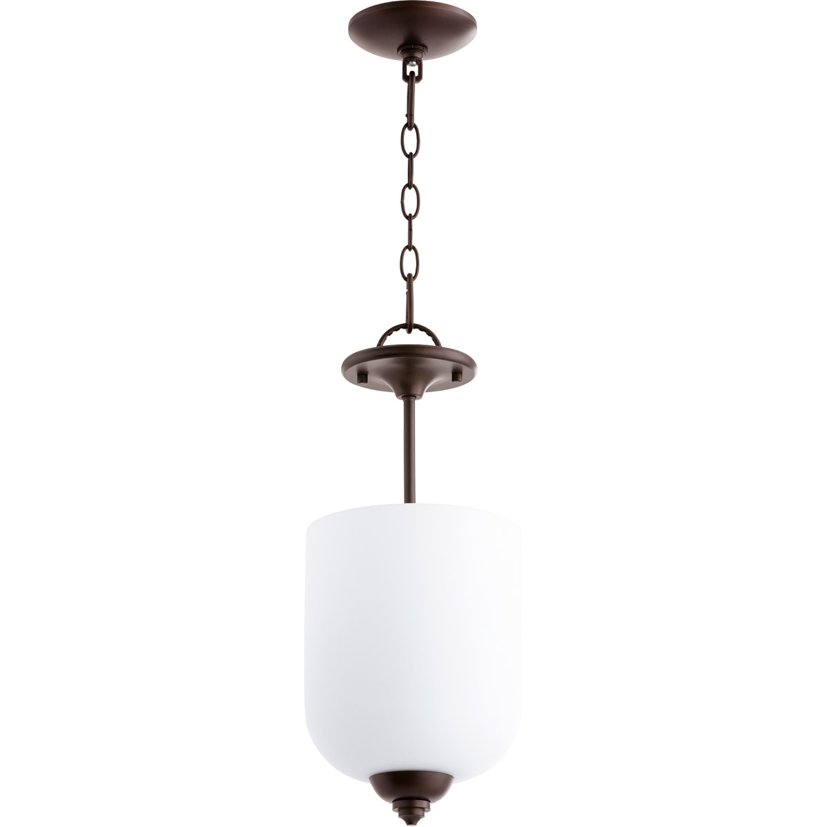 Richmond 3 Light 8 inch Oiled Bronze Dual Mount Ceiling Light in Satin Opal