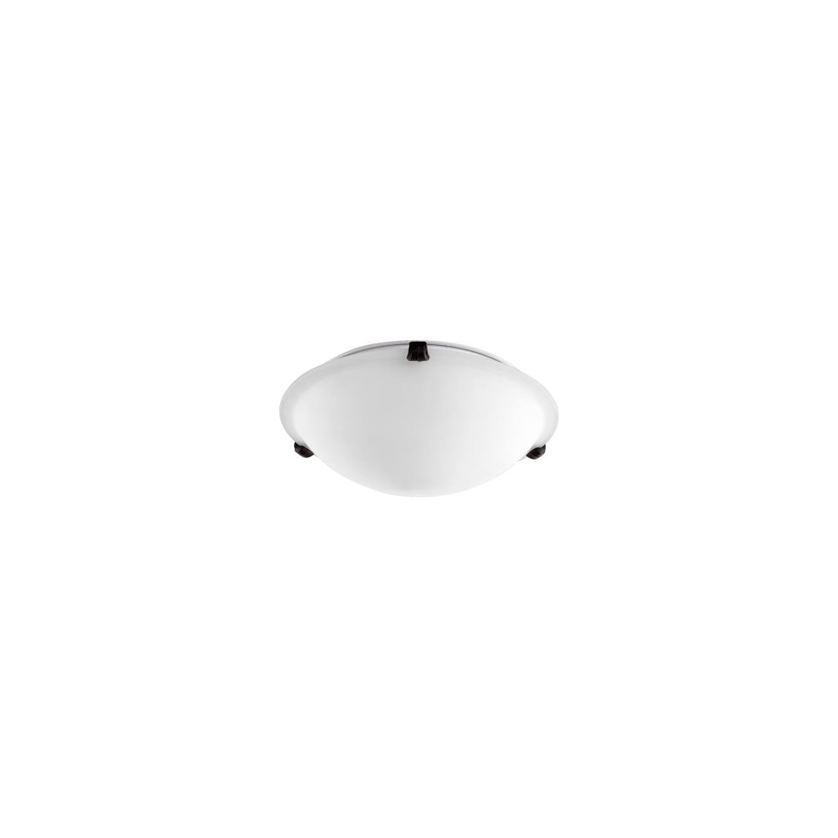 Fort Worth 2 Light 12 inch Oiled Bronze Flush Mount Ceiling Light