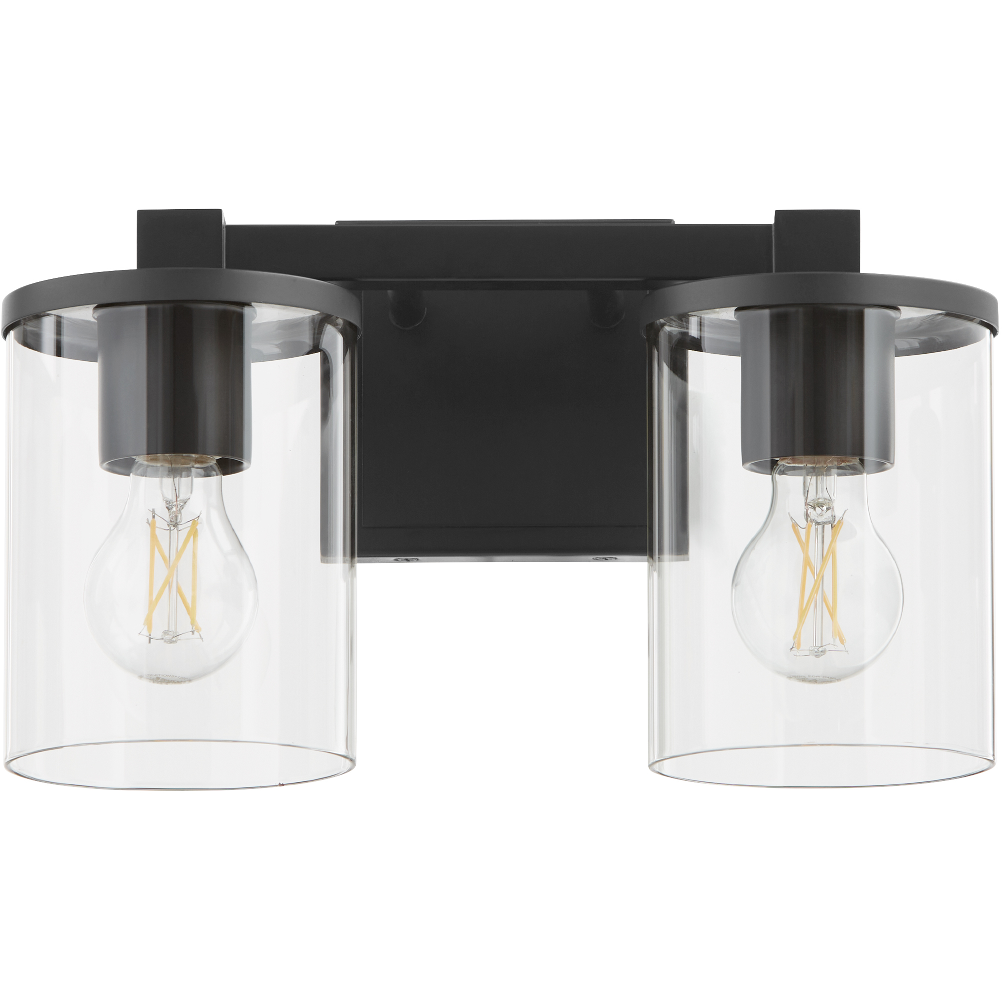 Bolton 2 Light 13.5 inch Matte Black Vanity Light Wall Light