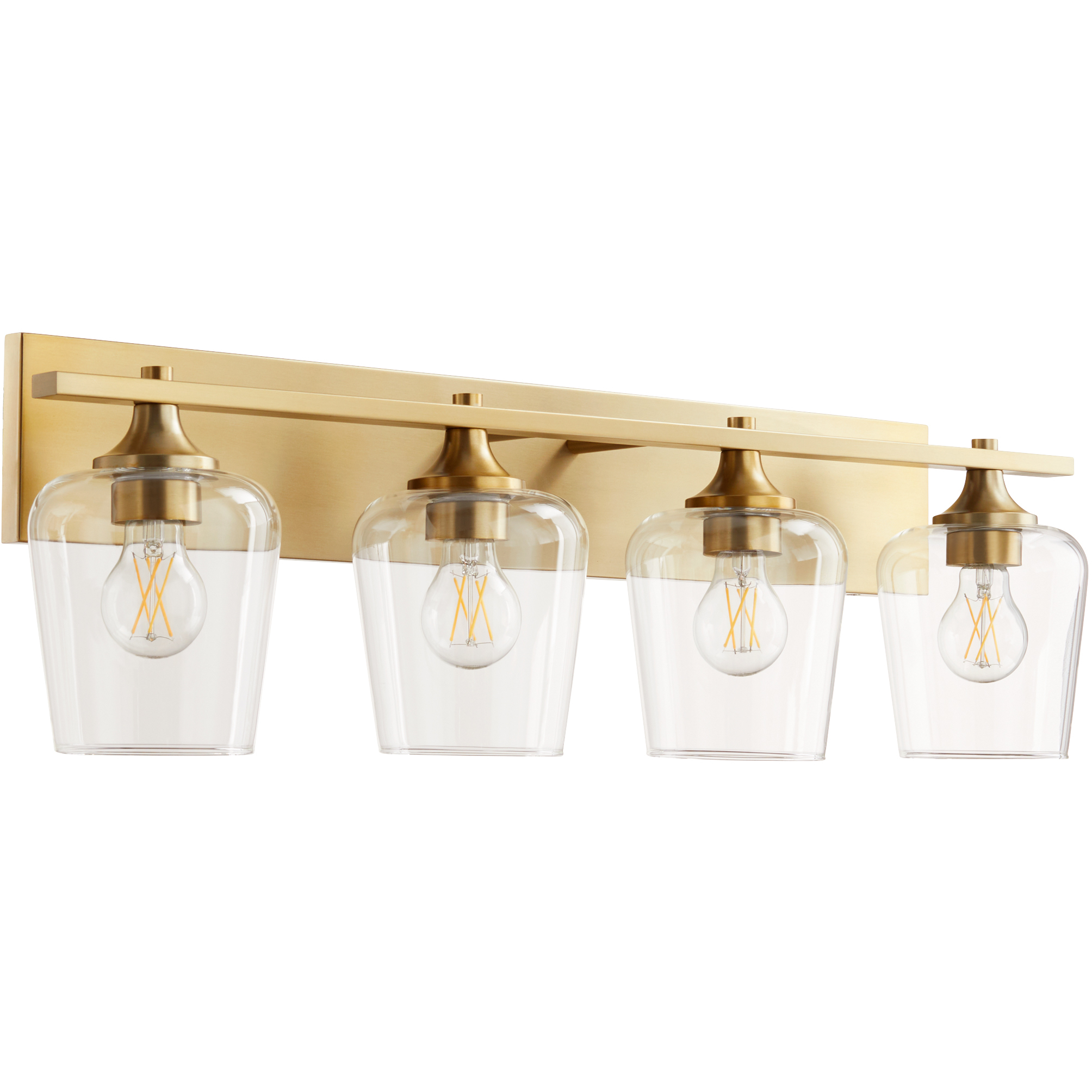 Veno 4 Light 31.5 inch Aged Brass Vanity Light Wall Light