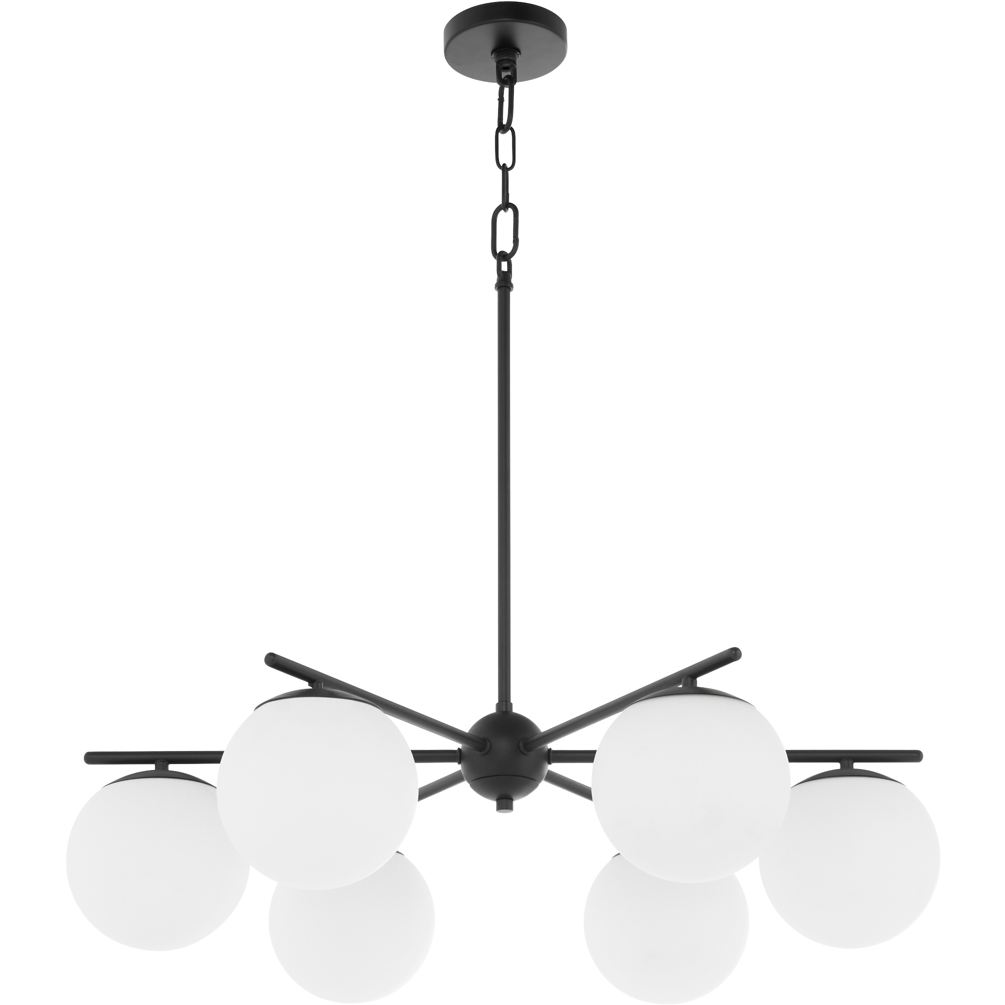 Jasper 3 Light 30 inch Matte Black Chandelier Ceiling Light