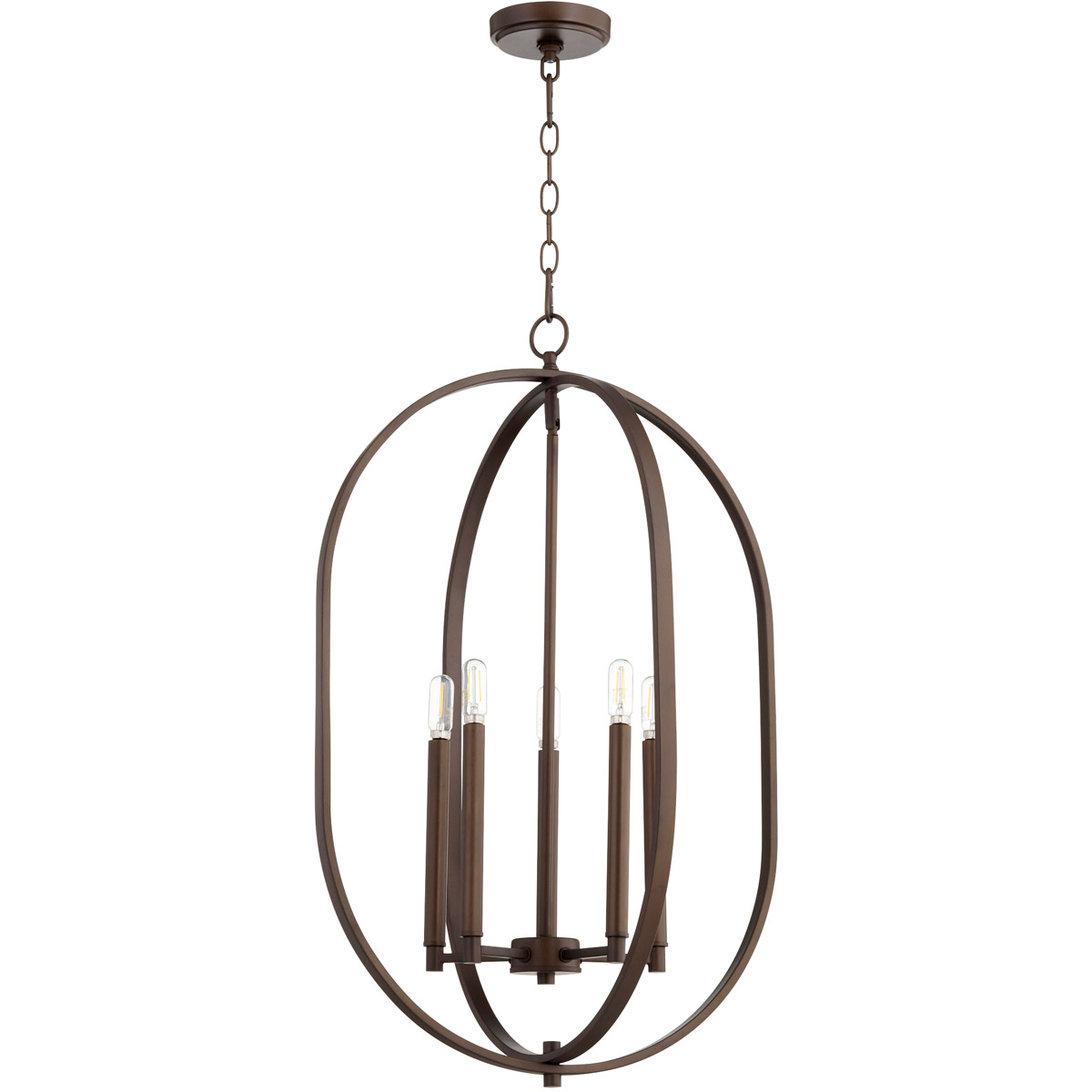 Collins 4 Light 16 inch Oiled Bronze Mini Chandelier Ceiling Light