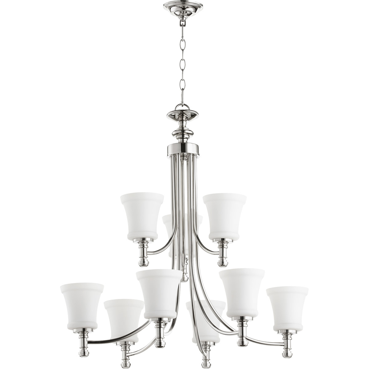 Rossington 9 Light 29.5 inch Polished Nickel Chandelier Ceiling Light