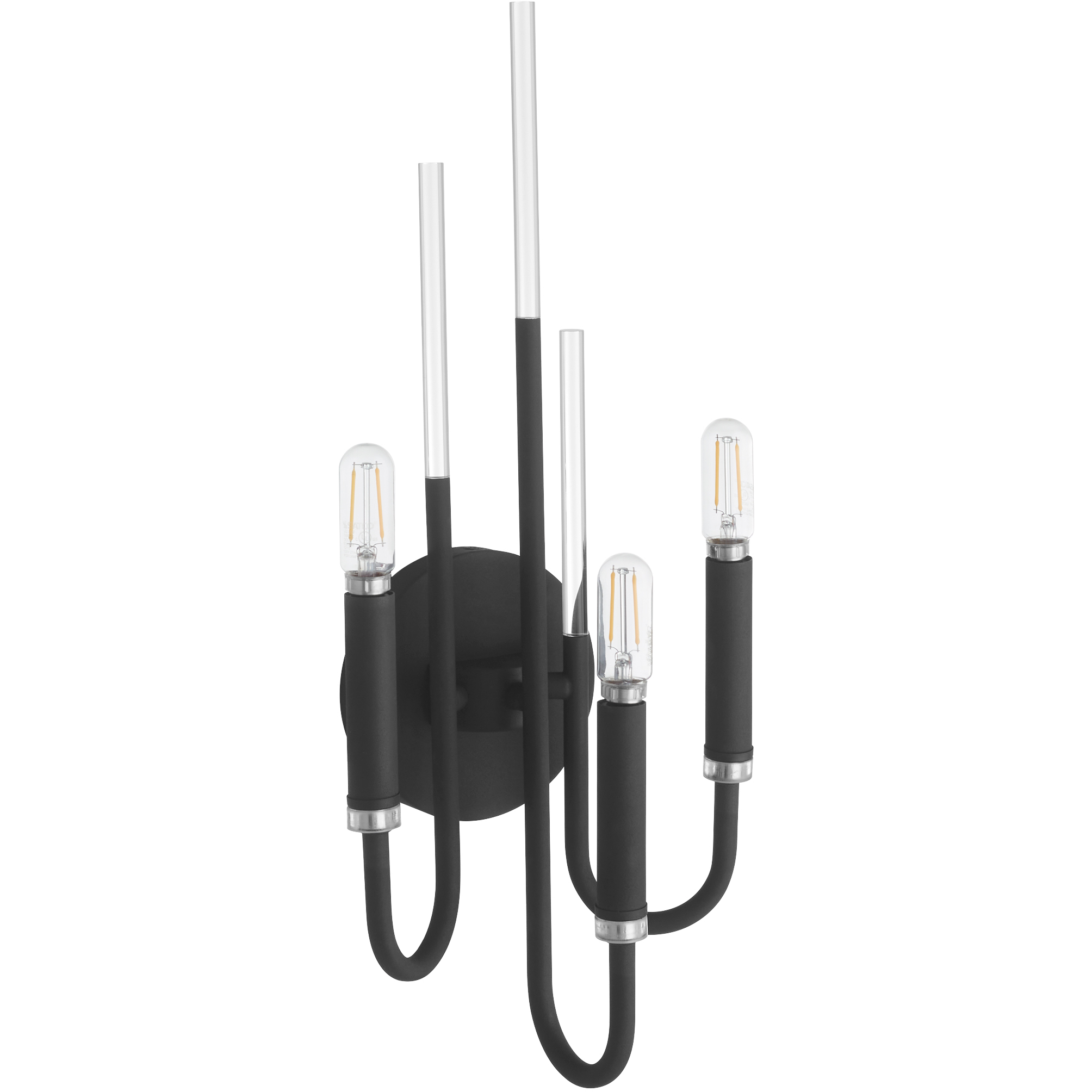 Summit 3 Light 8.5 inch Textured Black Wall Mount Wall Light