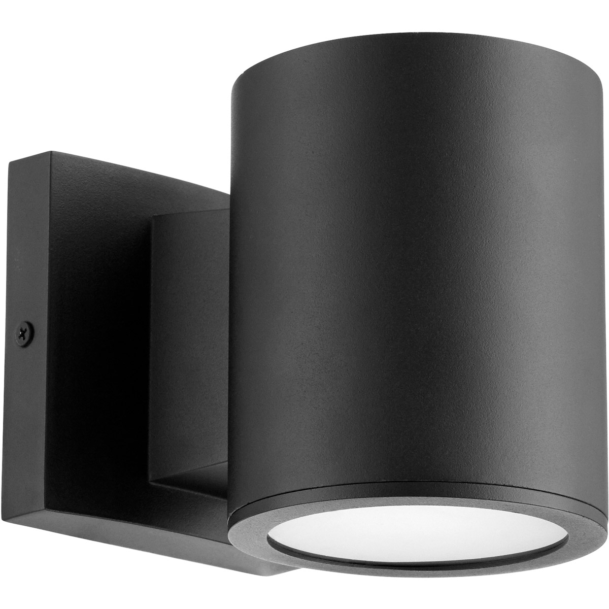 Cylinder LED 5.25 inch Noir Outdoor Wall Mount