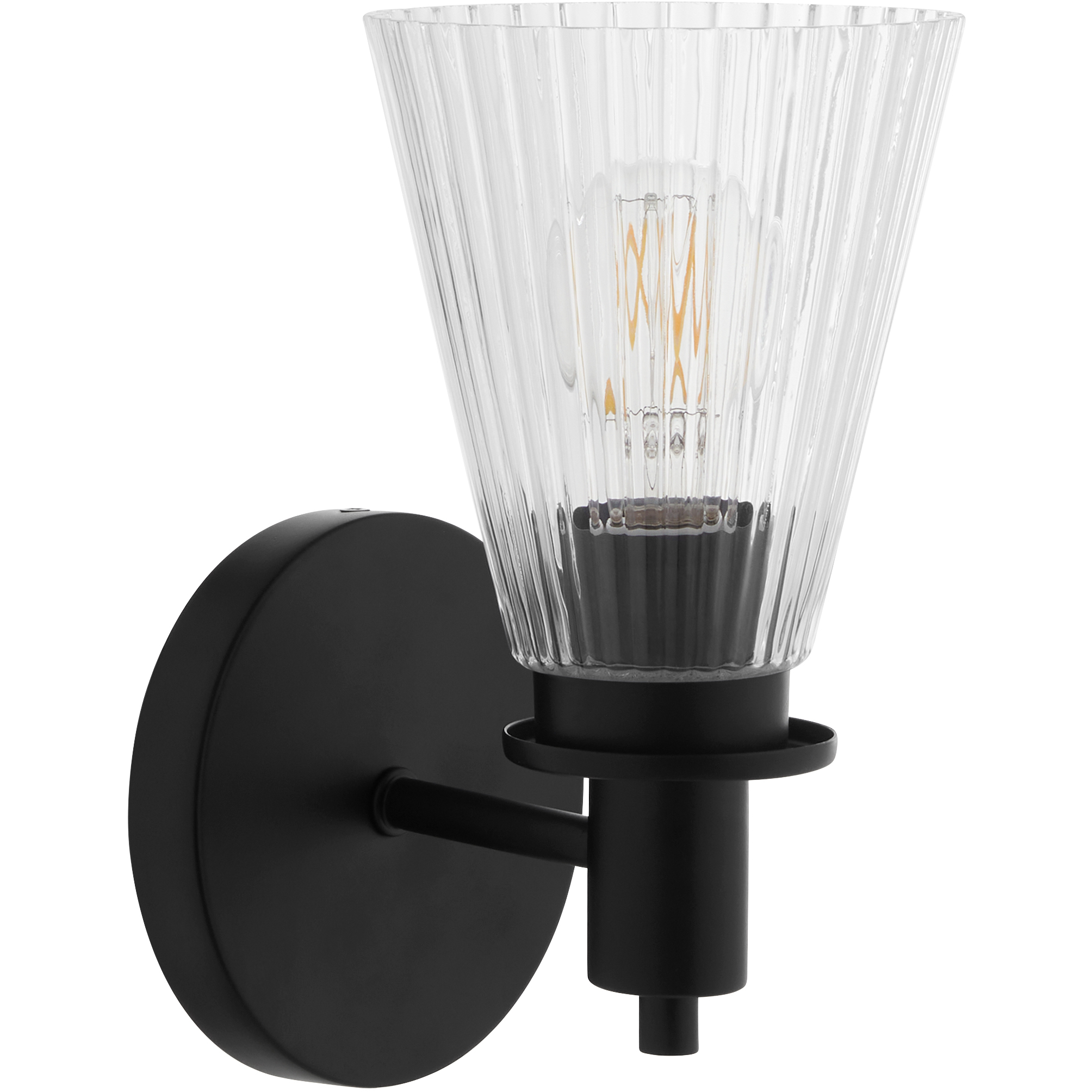 Lawton 1 Light 5 inch Matte Black Wall Mount Wall Light