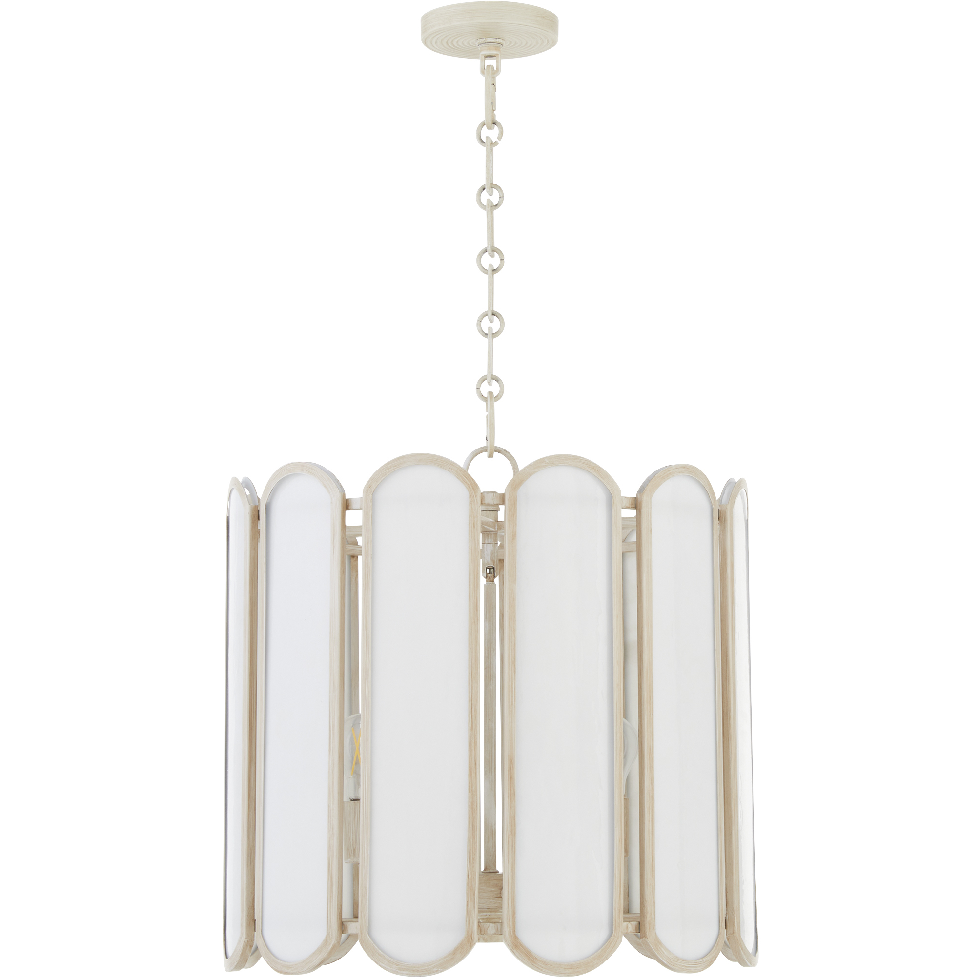 Belleview 4 Light 19.5 inch Washed Oak Pendant Ceiling Light