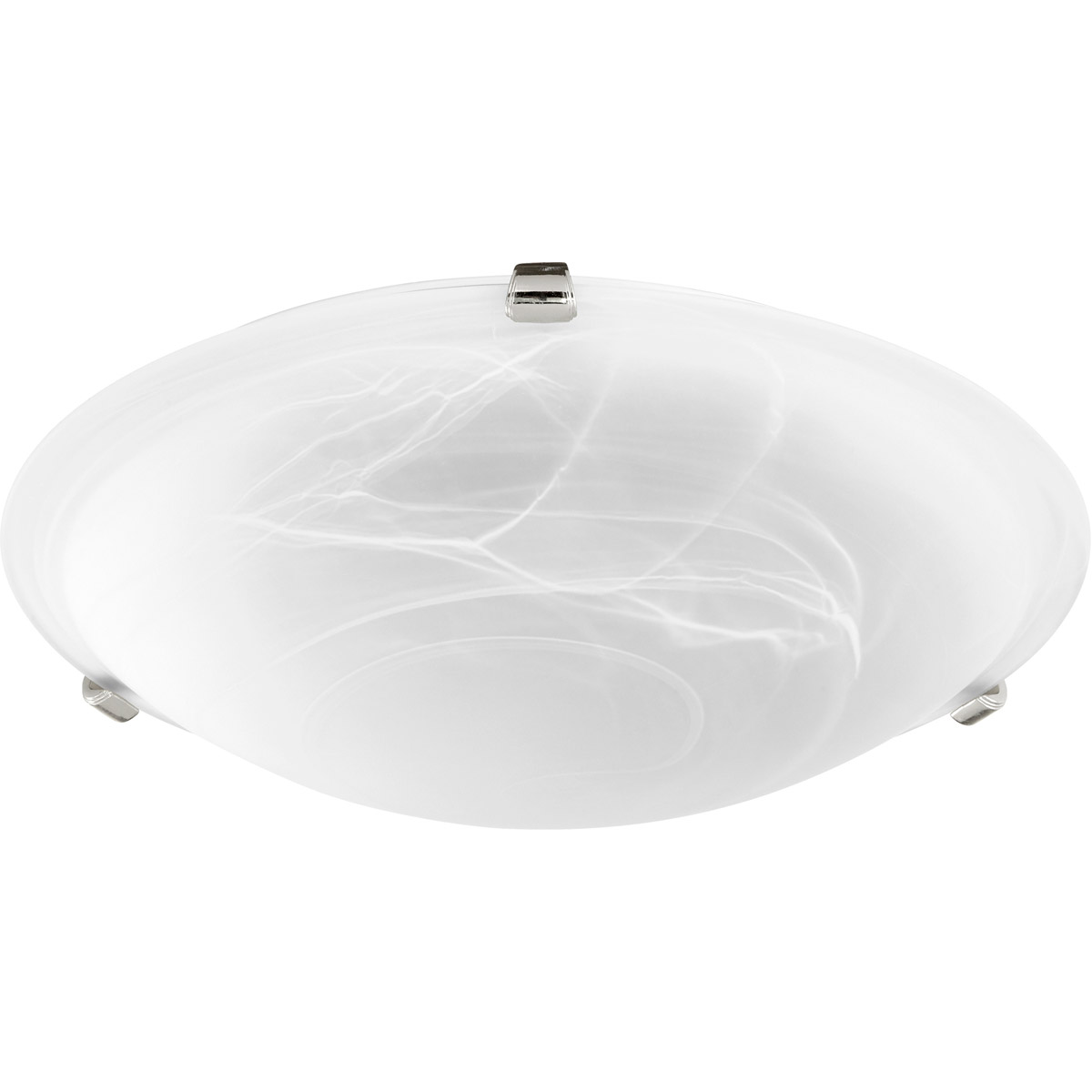 Fort Worth 3 Light 16 inch Polished Nickel Flush Mount Ceiling Light