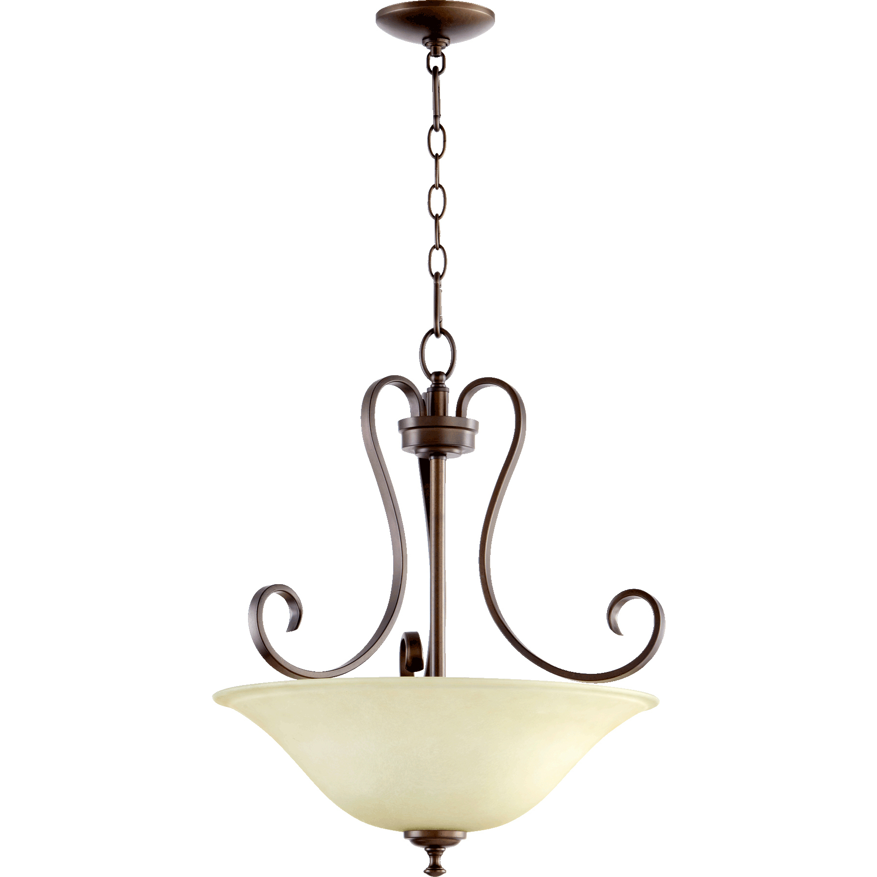 Celesta 3 Light 19 inch Oiled Bronze Pendant Ceiling Light